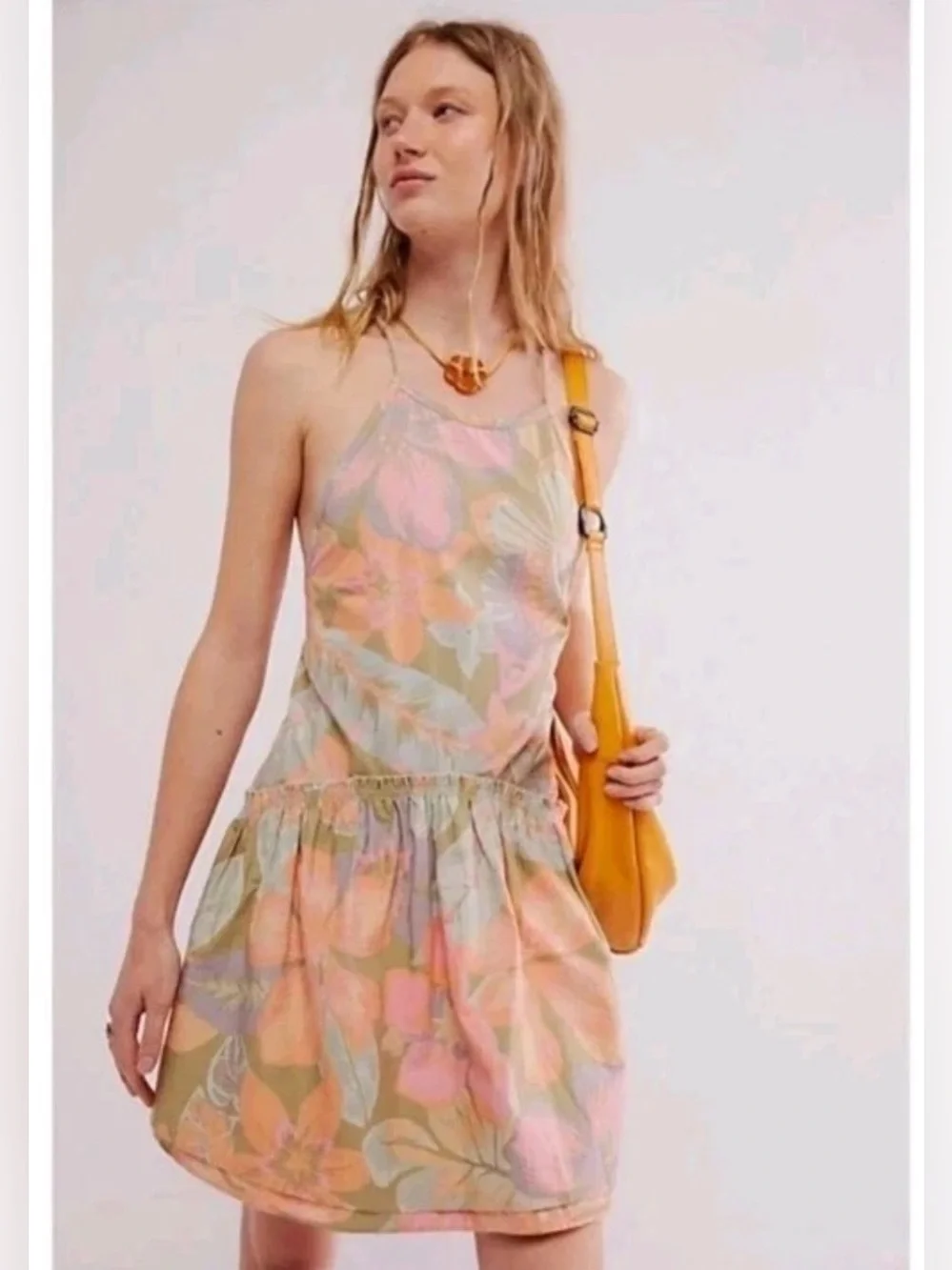🆕 Free People Deserted Island Mini Dress Rainforest Combo XS